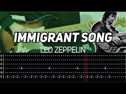 Led Zeppelin - Immigrant Song (Guitar lesson with TAB)