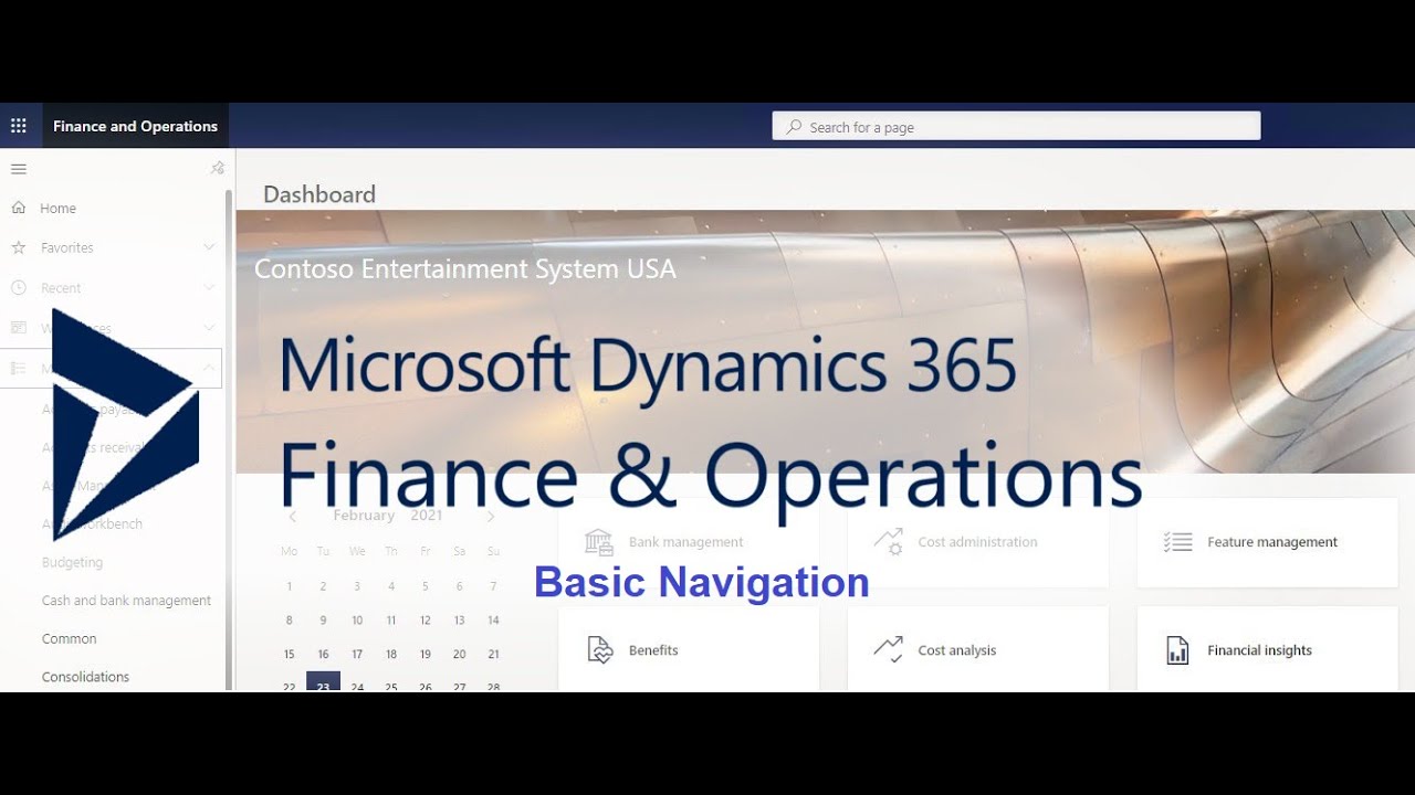 D365F&O Basic Navigation