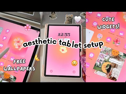 Samsung Tablet Aesthetic MAKEOVER ✏️🌸 How to Customize Your Samsung Tablet | Aesthetic Tablet Setup