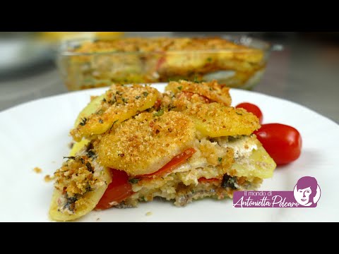 Il Mondo di Antonietta Polcaro - Tortiera di alici “arrecanate” con patate.