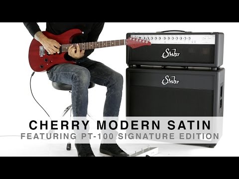 SUHR CHERRY MODERN SATIN - FEATURING PT-100 SIGNATURE EDITION