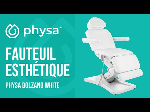 Vidéo - Fauteuil esthétique - 4 moteurs - 350 W - 187 x 60 x 65 - 87,5 cm - 150 kg - Blanc