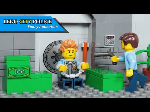 Lego Train Money Fail Robbery Heist City Sky Police Robbery Bank