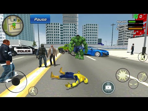 Spider Rope Super Hero Crime City Battle | Spider Hero Mission - Android GamePlay