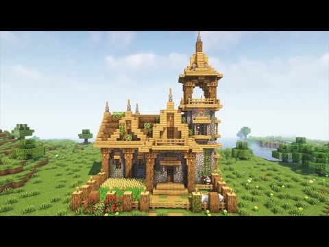 NeatCraft - Minecraft | Medieval Starter House | Only Oak & Cobblestone | Minecraft Tutorial