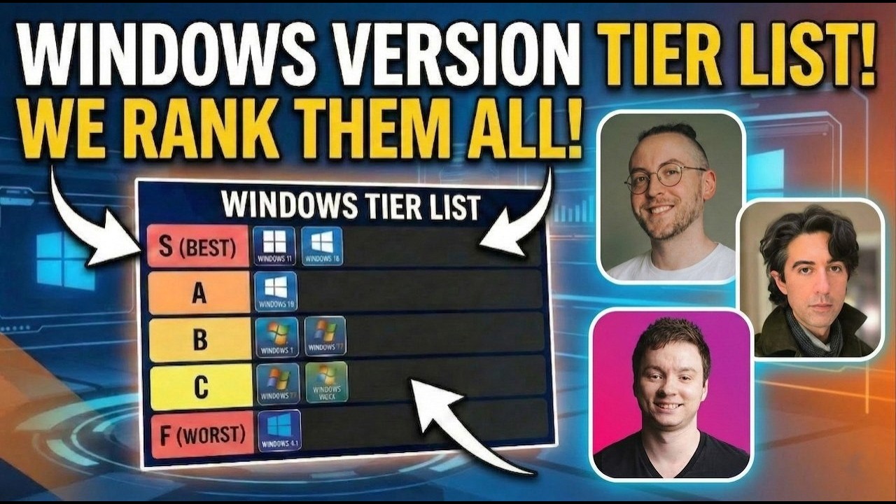 Which Windows version was BEST? The Ultimate Tier List. - YouTube