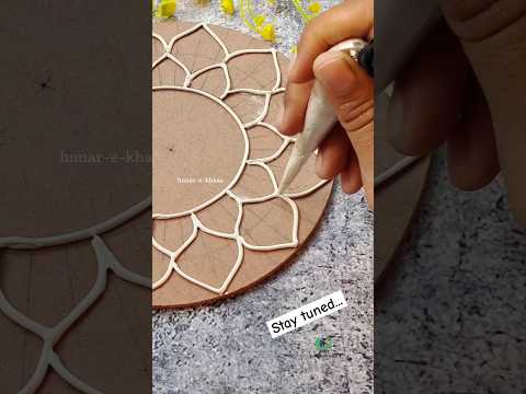 Lippan art using a cone😍#youtubeshorts #trending #art #diy #handmade #shorts #artist #creator #wip