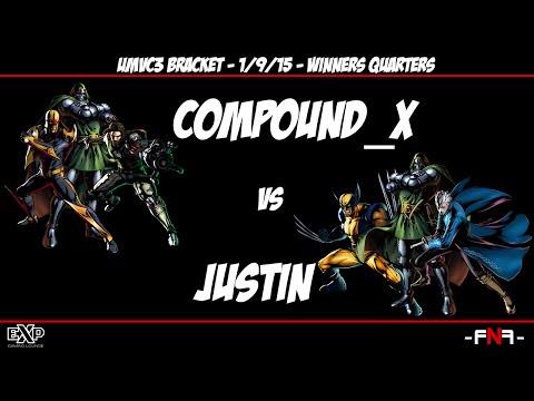 FNF 1-9-15 - UMVC3 - Compound_X vs. Justin - Winners Quarters