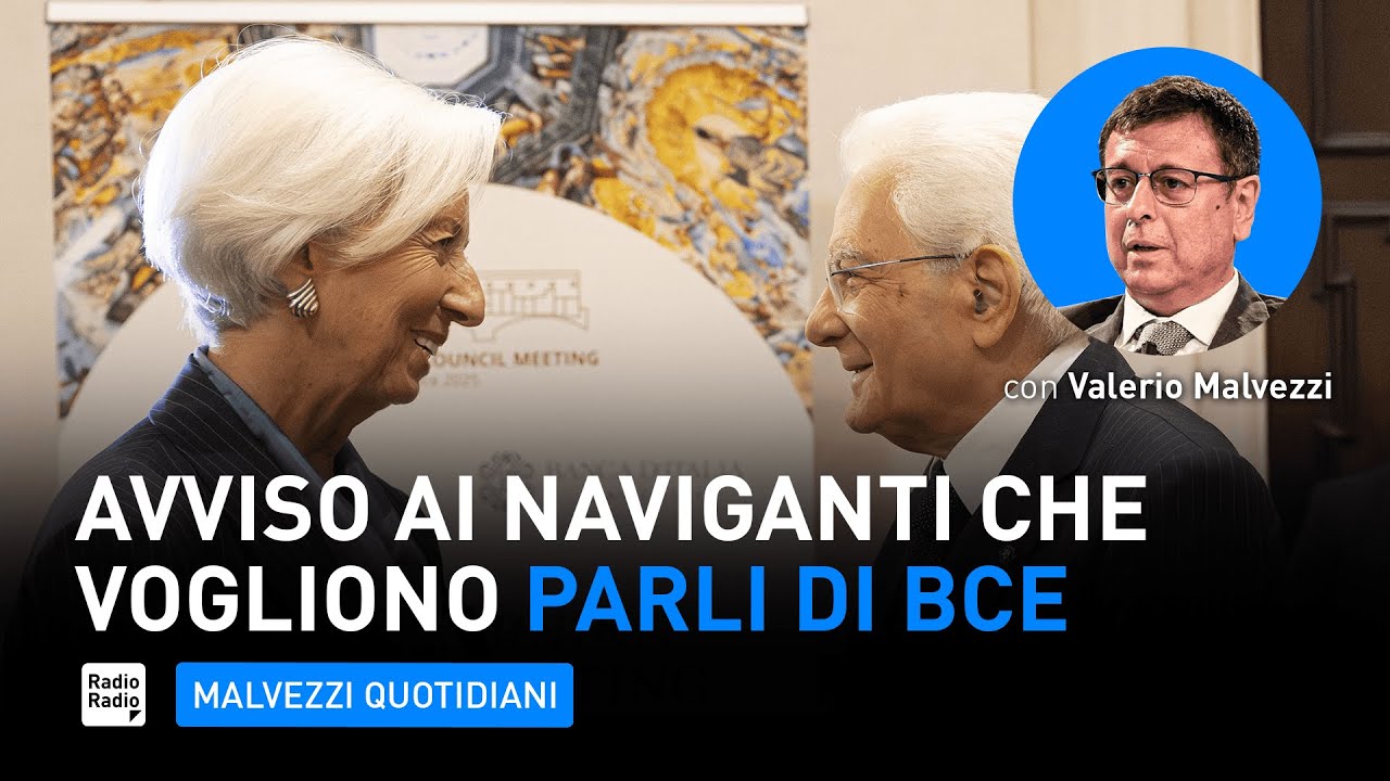 AVVISO AI NAVIGANTI che vogliono ancora che PARLI di BCE - Valerio Malvezzi