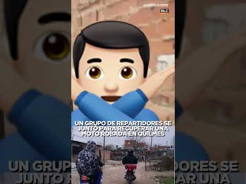 Repartidores de aplicaciones se unieron para recuperar una moto robada en Quilmes