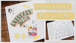 2021 February Bullet Journal Plan with Me / Gravity Falls Theme / Disney Bullet Journal Theme