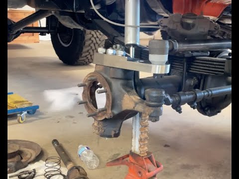 Installing Crossover Steering Offroad Design Kit on Chevy C10 K10 Dana 44 Knuckle