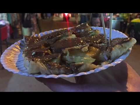 THAI STREET FOOD | Thai Pancakes with banana and nutella roti