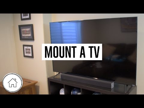 DIY Mount a TV on the wall - for beginners and SUPER easy!!