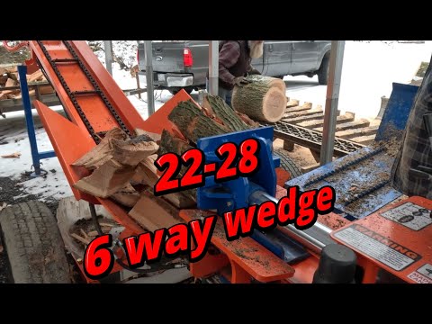 Splitting oak firewood for ZZ firewood Friday # 821