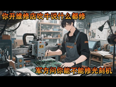 你吹牛说你开的维修店什么都能修，上修飞船太空站，下修航母核潜艇，结果真有军方找你修东西。&ldquo;光刻机可以修吗？&rdquo;#小说 #热血