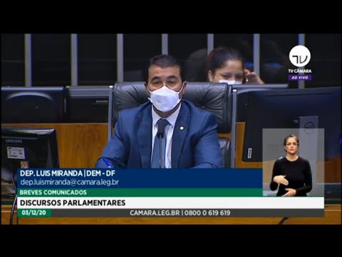 Plenário - Breves comunicados - Discursos Parlamentares - 03/12/2020 - 09:00