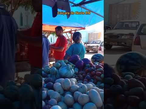 Pelas trilhas do RN. feira livre de Caiçara do Norte