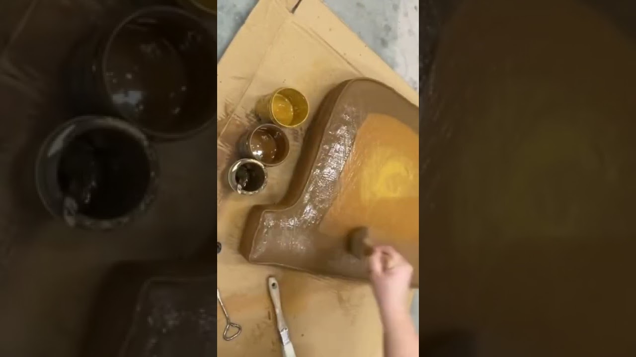 Painting an upholstered chair to look like LEATHER