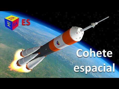 Cohete espacial para niños. Juego de construcción Como lanzan los cohetes Caricatura educativa