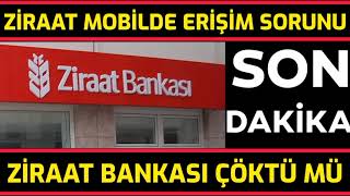 Ziraat Bankası Mobil Çöktü Mü? Neden Açılmıyor? Ziraat Bankası Mobil U