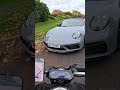 Motorbike Smashes Into Porsche