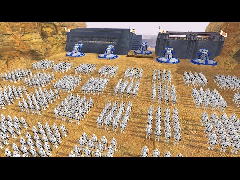 1,000 Clone Troopers Siege FORTRESS WALLS! - Men of War: Star Wars Mod