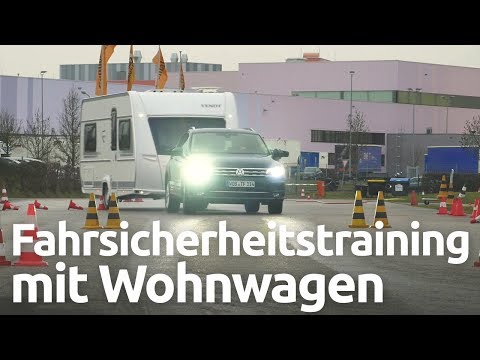 Fahrsicherheitstraining mit dem Wohnwagen