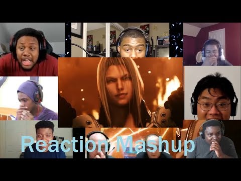 Final Fantasy VII Remake E3 2019 Tifa Sephiroth Reveal Trailer REACTION MASHUP