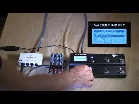 Using a Mastermind PBC to control Strymon and Chase Bliss pedals