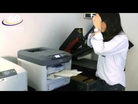 Demonstration of 711WT Digital Transfer Printer Using HD White Toner