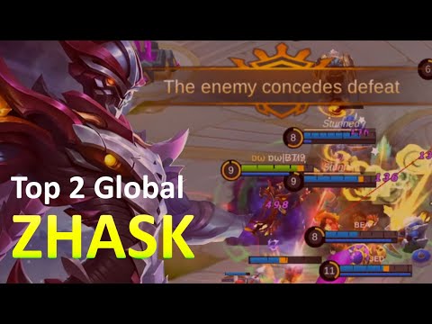 Top 2 Global Zhask Perfect Spell and Rotation = Enemy Concede Defeat | Mobile Legends