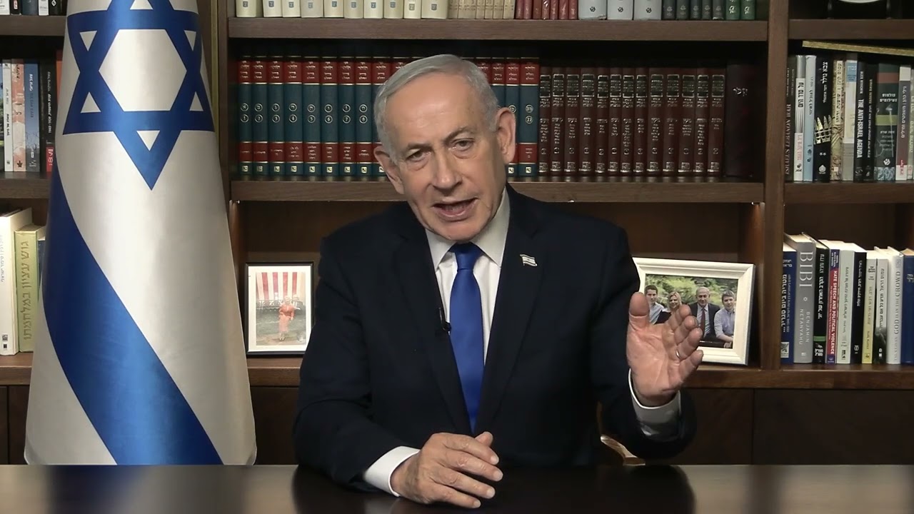 ראש הממשלה בנימין נתניהו בהצהרה בנושא לבנון ואיראן.