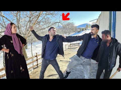 Hussein's sudden attack in the deadly snow: Hussein's terrifying threat against Parisa