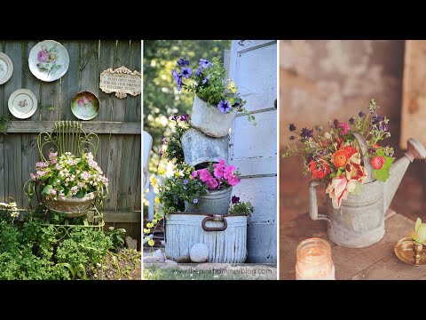 32+ Vintage Garden Decor Ideas to Give Your Outdoor Space Vintage Flair | DIY Gardening