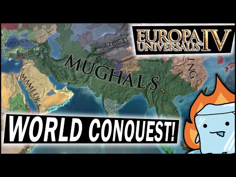 Complete EU4 World Conquest Guide - Mughals Mid-Game Moves! - Conquering India With Timurid Mughals!
