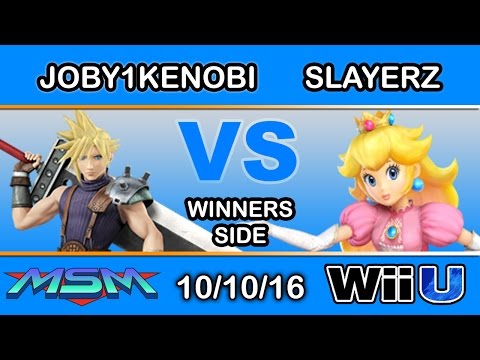 MSM 69 - Joby1Kenobi (Cloud) Vs. SlayerZ (Peach) Winners Side - Smash Wii U