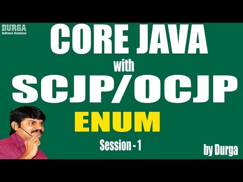 Core Java With OCJP/SCJP:ENUM  Part- 1|| Introduction