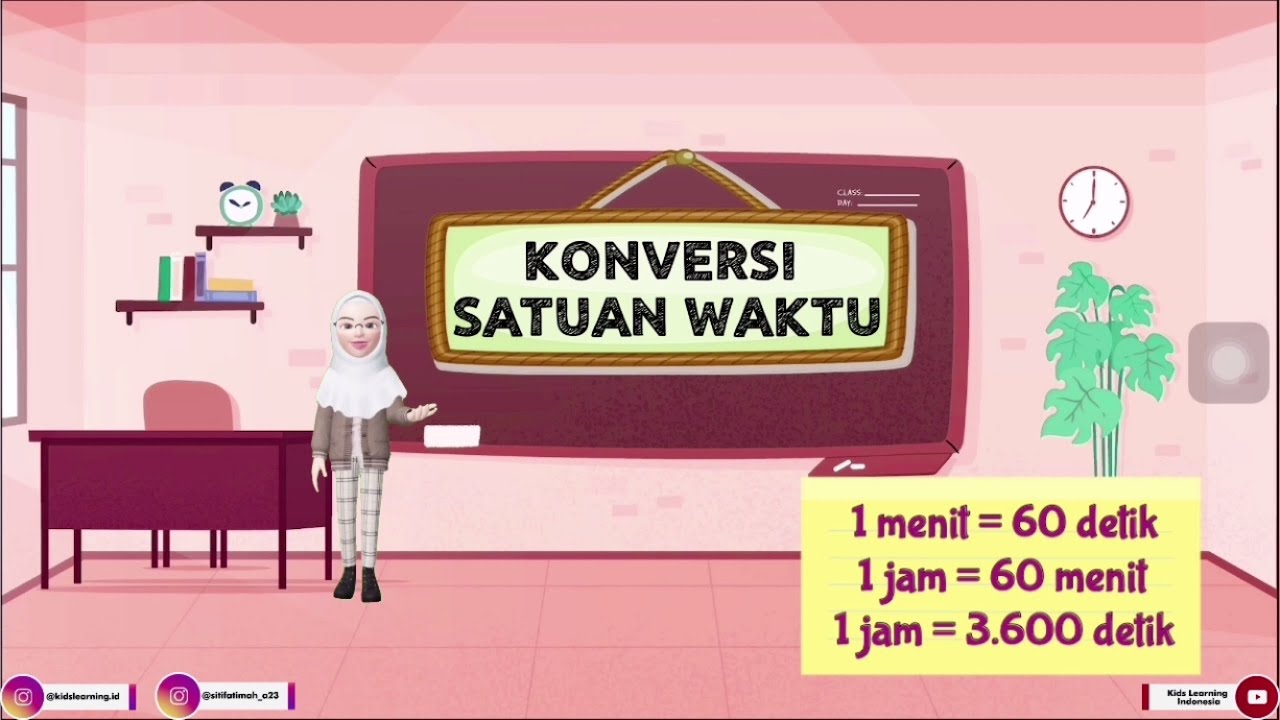Konversi Satuan Waktu (Detik, Menit, Jam) & Contoh Penyelesaian Soalnya | Materi Matematika SD