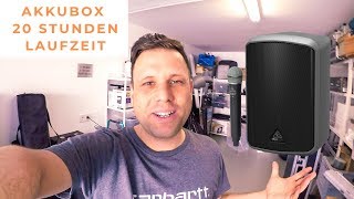 Video thumbnail for Akkubox MPA 100 BT Behringer / Einzigartig? by DJ Allianz