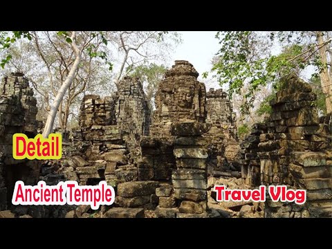 Detenção do incrível templo antigo do mundo apenas no Camboja / templo Mebun