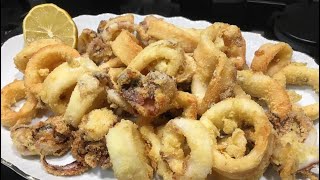 Calamari freschi “fritti” in friggitrice ad aria