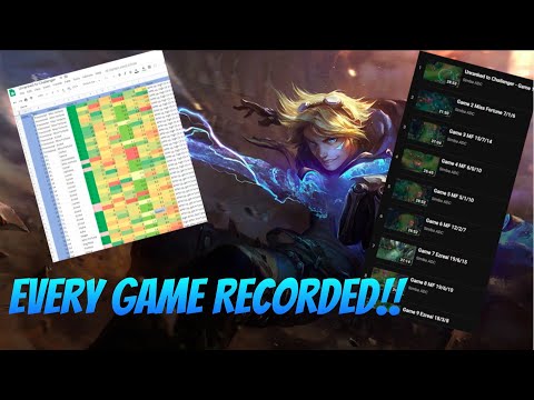I Recorded Every Game from Unranked to Challenger!