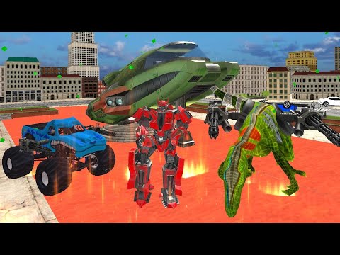 Dino Truck Robot Dinosaur Game Game play Walkthrough Part=1