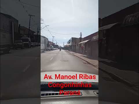 Avenida Manoel Ribas na linda cidade de Congonhinhas no Paraná