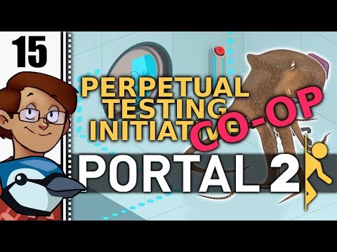 Let's Play Portal 2: Perpetual Testing Initiative Co-op Part 15 - This is Teamwork 1