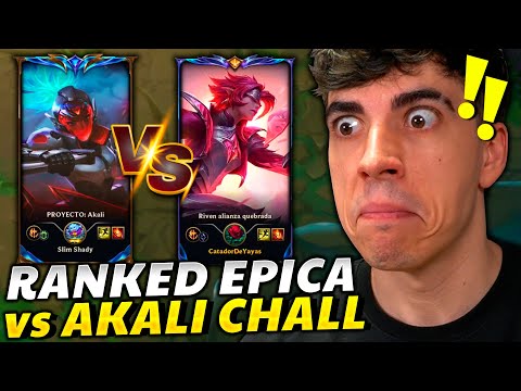 😱¡ME ENFRENTO al OTP AKALI CHALLENGER con +1050 LPs en RANKED y es IMPRESIONANTE! DUELO DE TITANES
