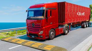 Truck vs Speedbumps | BeamNG Drive