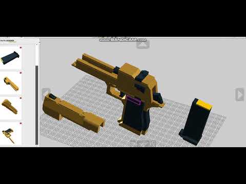 Tutorial For My Lego Desert Eagle With Attachments!!