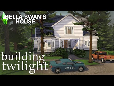 BELLA SWAN'S HOUSE // 🍎 BUILDING TWILIGHT ✨️ // Sims 4 Speed Build // NoCC